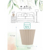 Горшок для цветов "InGreen Sand" 3,3 л c дренажной вставкой (молочный шоколад)