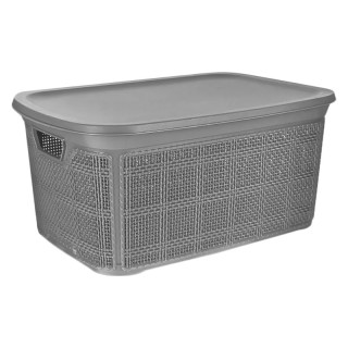 AK 600-B116 Корзина с крышкой 5л grey