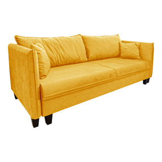 Диван "Гранд "3" (гоб.stock) с подушками ZW жёлтый