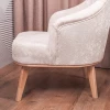 Кресло отдыха "Комфорт-5" Высокая спинка (PLUSH WHITE ONYX, Бесцветный Лак)