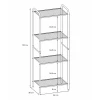 Стеллаж "Валенсия 14" (VALENCIA 14 Shelf rack) цвет белый