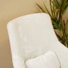 Кресло отдыха "Комфорт-5" Высокая спинка (PLUSH WHITE ONYX, Бесцветный Лак)