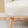 Кресло отдыха "Комфорт-5" Высокая спинка (PLUSH WHITE ONYX, Бесцветный Лак)