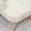 Кресло отдыха "Комфорт-5" Высокая спинка (PLUSH WHITE ONYX, Бесцветный Лак)