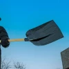 Лопата для уборки снега стальная эмалированная, 330х365 мм, без черенка, Россия// Сибртех
