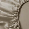 20349462 простыня натяжная на резинке "NATTJASMIN" 160x200 темно-бежевый