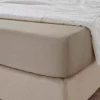 20349462 простыня натяжная на резинке "NATTJASMIN" 160x200 темно-бежевый