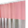 штора для ванной Peva с 3D вставкой (пудра) 1,8*2,0