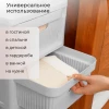 КОМОД НА КОЛЕСАХ VELVET, 4 ЯЩИКА, 300х385х690 ММ (Светло-серый флэк)
