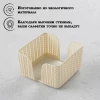 МП1193 Салфетница Вязание белый ротанг  (М-Пластика РФ)