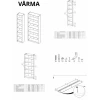 Стеллаж  "Варма 40" 00326 (38х198х28, белый)