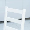 Столовый комплект 1+4 стульев мод "Ladder Back" белый