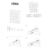 Стеллаж "Фора" 12 (белый, 00043)