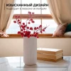 Декоративная ваза "Рельеф" 12,5х22 см (белый)