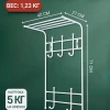 Вешалка 2-х ярусная с полкой ВПТ5/МБ матовый белый