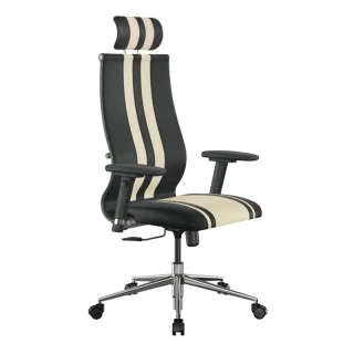 Кресло ErgoLife Sit 10 B2-187D - EcoLeather(Extra) Черный-Св.Бежевый