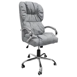 Кресло Мажор VIP кзам АОД/гоб.Stock подлок.мод AL-01DFS, крест.хром, кол JL, ДДС, Goya Stell