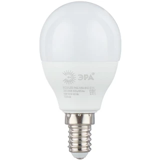 Лампа светодиод ECO P45-10W-840-E14 ЭРА (10шт м/к) 1977