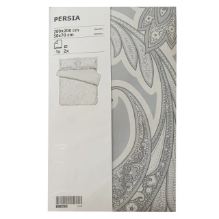 77738948 Пододеяльник 150*200 и наволочка 50*70 PERSIA (серый принт)