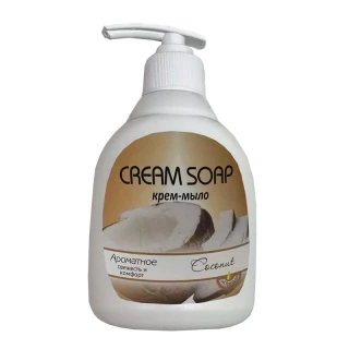 Крем-мыло "AROMIKA" ароматное с дозатором, Coconut, 200 мл.