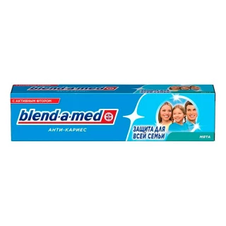 Зубная паста "Blend-a-med" Анти-Кариес защита для всей семьи 100 мл (Мята)